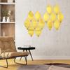 3D Stickers Wall Decal Background Wall 12PCS Gold Home Decor Self-adhesive Silver Waterproof DIY Home Wall Stickers