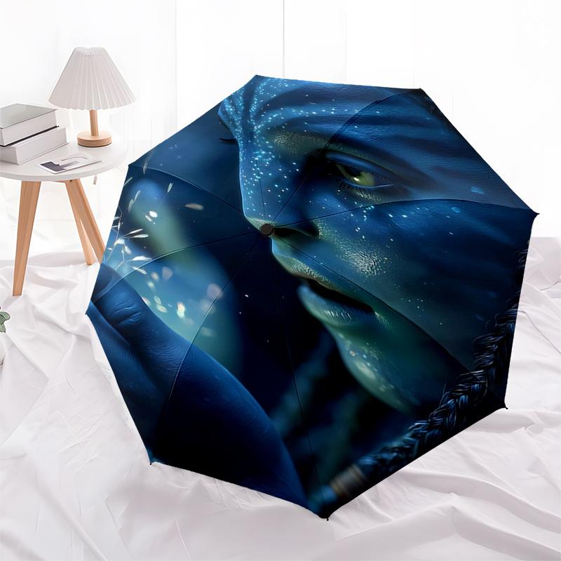 

Avatar Inspired Bioluminescent Umbrella:Automatic Opening&Closing,Foldable Design,8 Rib Iron Frame,Suitable for Fans,Travelers,Daily