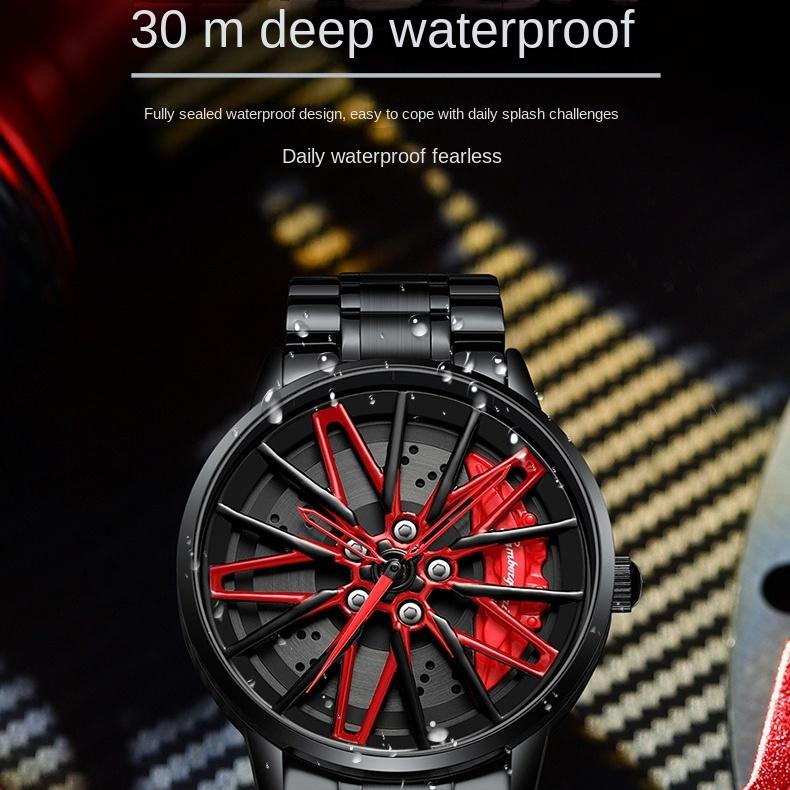 Ceas cu butuc rotativ modificat SVJ Ceas tridimensional Hollow Gini pentru bărbați Ceas cu cuarț