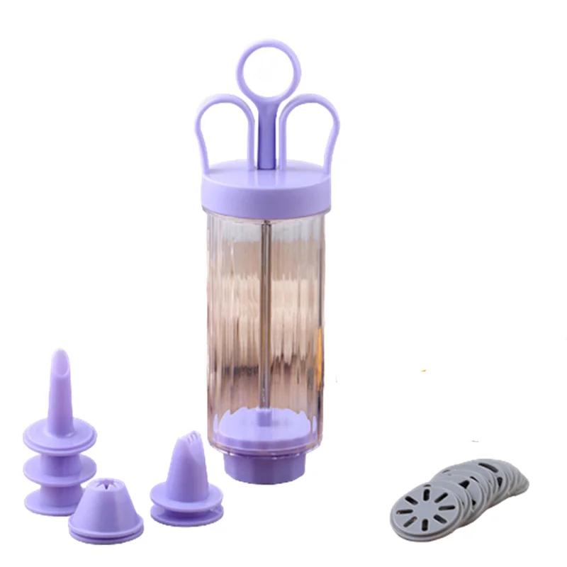 

1 Набор Пресс-форма для кремового печенья Сделай сам Шприц для печенья Форма для выпечки Инструмент для крема для глазури Кондитерский набор Пистолет для выдавливания Кухонная форма для выпечки