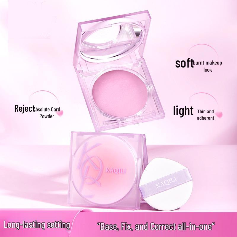 

Kaqili Рассыпчатая пудра для фиксации макияжа с эффектом мягкого фокуса - Контроль жирности, Без эффекта маски 6g