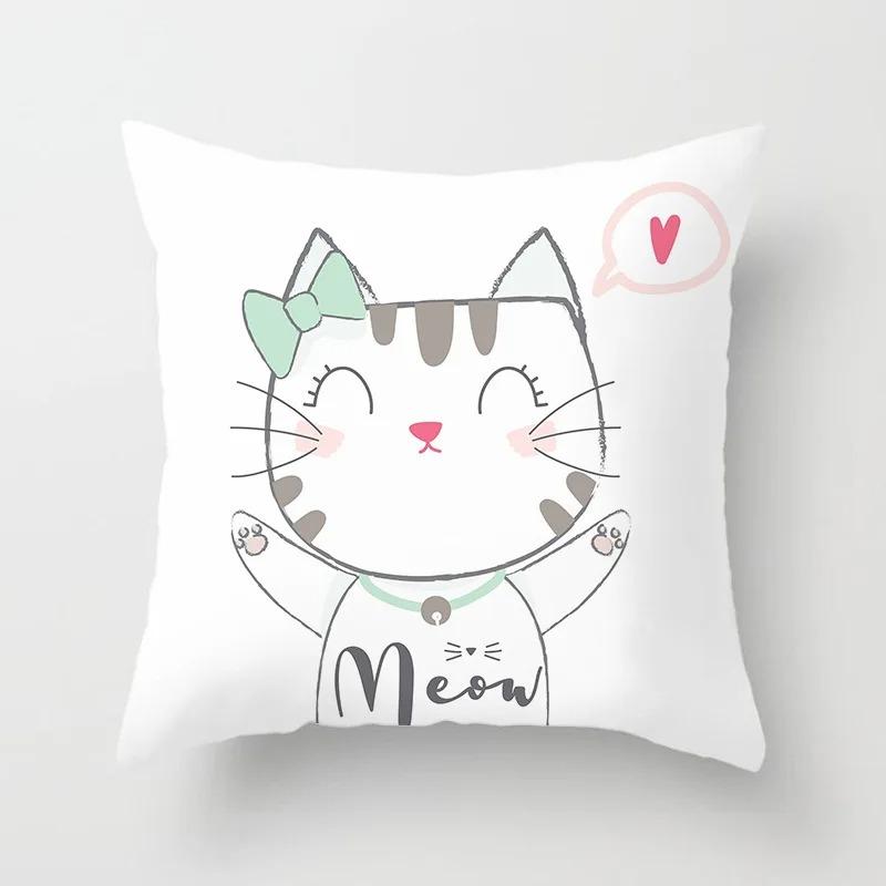 Office Living Room Home Pillowcases Various Animal Cartoon Pattern Pillowcases Car Ornaments