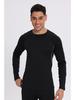 Men's Quick-Dry Fleece-Lined Base Layer for Outdoor Sports, Hiking, Mountaineering, Skiing, and Fitness