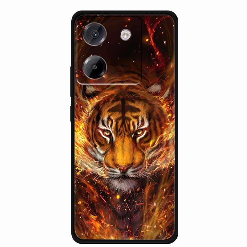 For Xiaomi Poco M7 Pro 5G Case Cartoon Painting Style Soft Silicone TPU Back Cover Cases for Poco M7 Pro 5G Shockproof Cover New