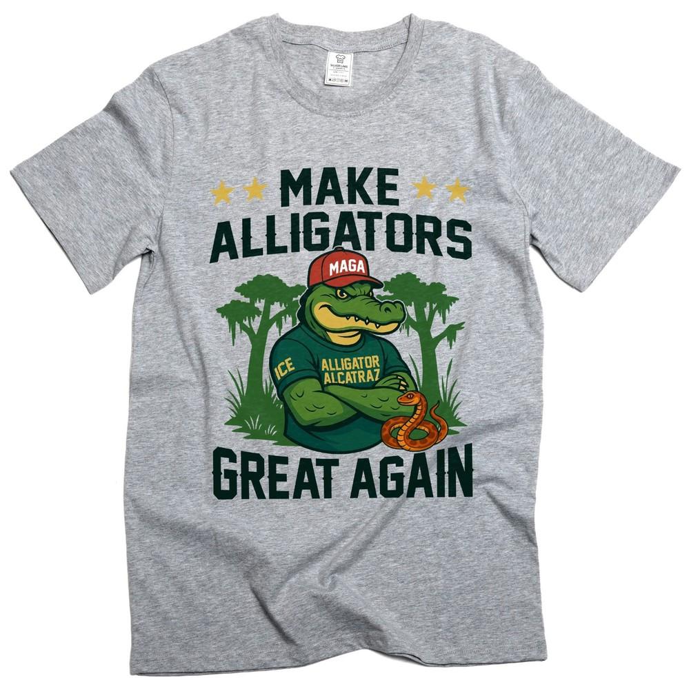 Make Alligators Great again T-shirt Alligator Alcatraz Tee shirt Trump Tee shirt Unisex T-Shirt S