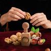 Walnut Cracker Manual Wooden Walnut Cracker Nut Clip Portable Sheller Opener for Hazelnuts Pecans Chestnuts Daily Cooking Snacks