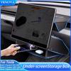 Pour Model Y Standard 2025 Boîte de Rangement pour Voiture Organisateur de Rangement Caché Étui Plateau Sous L'Écran de Commande Central Pour Model3 Y