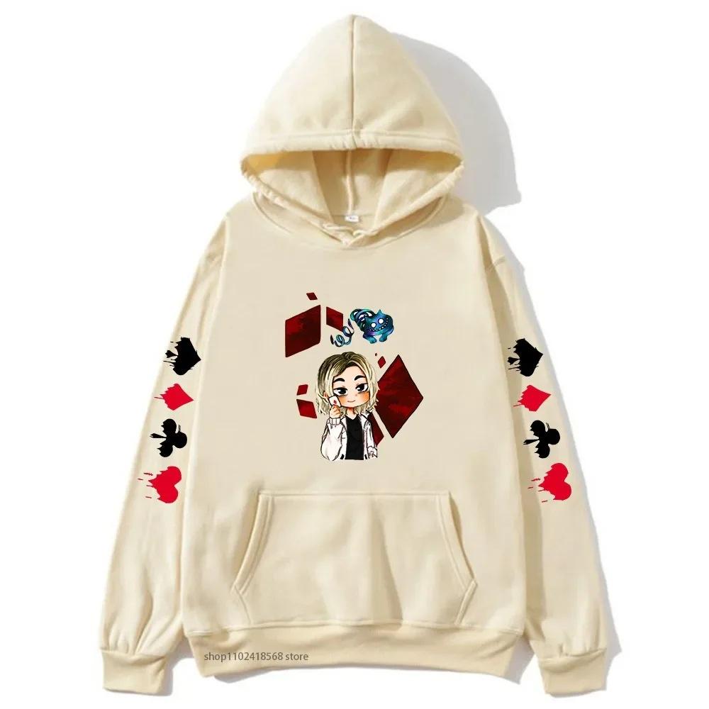Cute Chishiya Hoodie Alice In Borderland Graphic Sweatshirts Autumn Winter Fleece Streetwear Tops