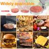 Manual Burger Press Patty Maker with 100 Patty Paper Adjustable Thickness Hamburger Patty Mold Non-Stick Kitchen Meat Gadgets