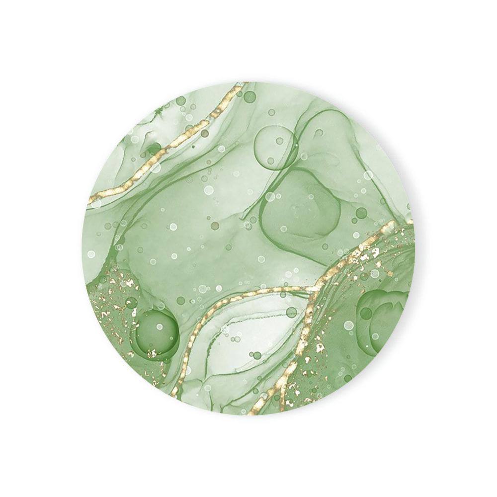 Sottobicchiere Rotondo Assorbente in Ceramica con Base in Sughero, Arte Astratto ad Acquerello, Sottobicchieri Marmo Decorazione per Tavolo, Regali per Inaugurazione Casa