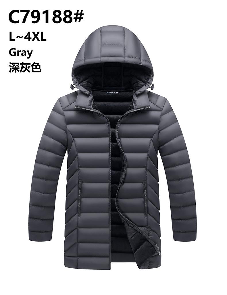 

Cotton clothes, ribs clothes, winter casual youth fit-type Feather Rong cotton-padded clothes L сірий колір