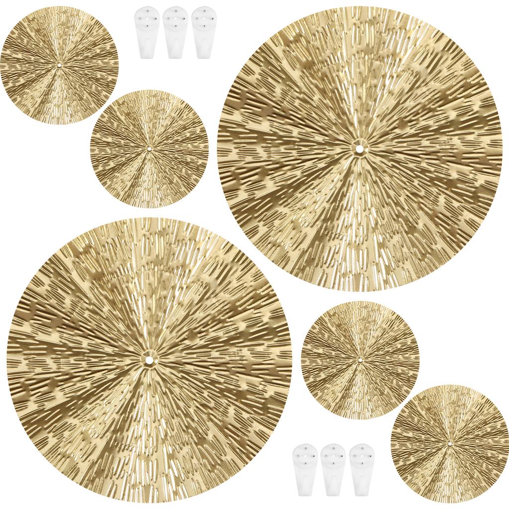 Metal Wall Hanging Decor Wall Basket Boho Home Decoration Handmade Natural Wall Art for Kitchen Bedroom Living Room Ornament