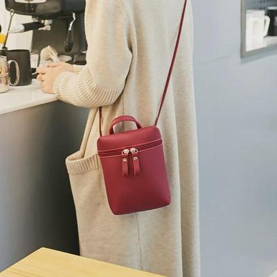 Bolso bandolera tipo cubo para teléfono móvil de mujer, moderno e informal, 2025
