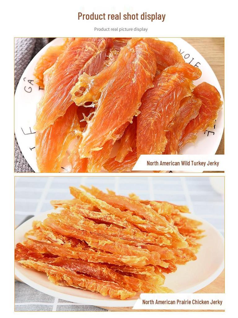 Myfoodie Chicken Jerky Dog Treats for Large & Small Breeds