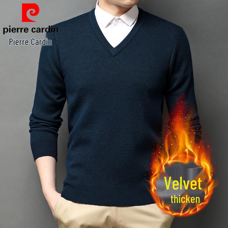 

Pierre Cardin Men s V-Neck Fleece-Lined Sweater XL