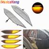 2Pieces LED Side Marker Indicator Light For Porsche Cayenne 958 92A 10-14 Repeater Flashing Car Turn Signal Dynamic Lamp Amber