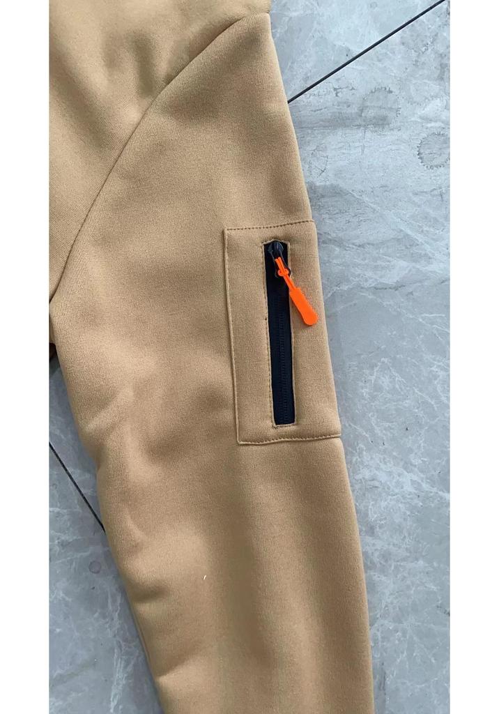 Unisex Trendy V-neck Zipper Fleece Hoodie - 220g Thickened Warm Autumn/Winter 2024 Collection