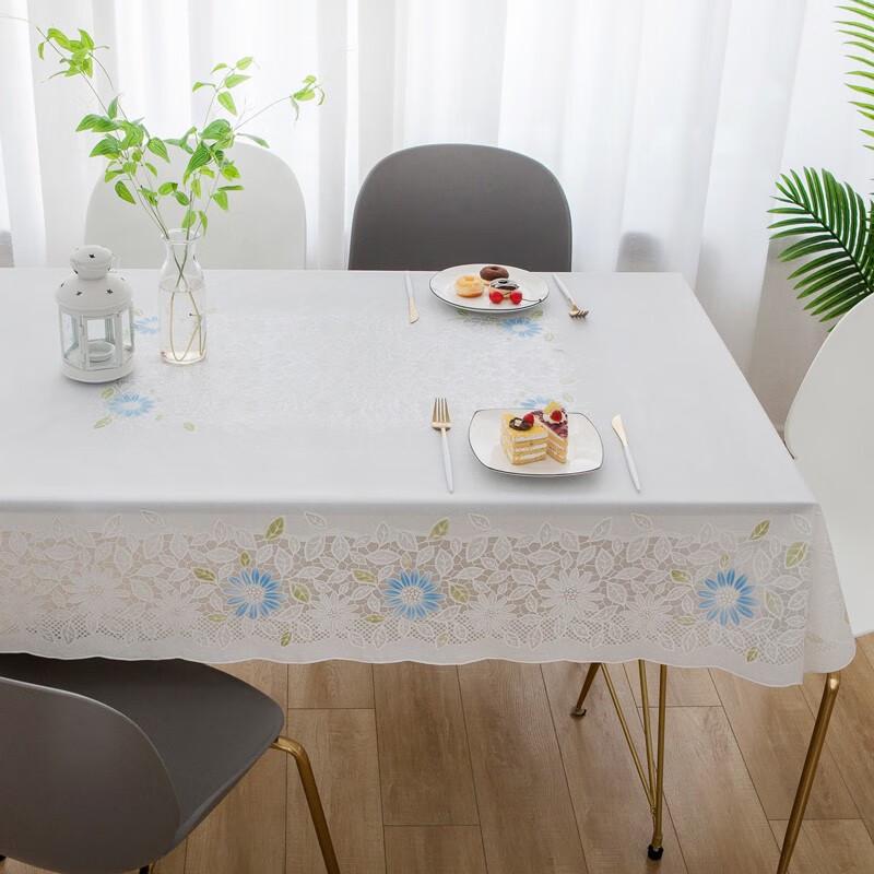 MEIWA Waterproof Oil-Proof Heat-Resistant Rectangular Tablecloth