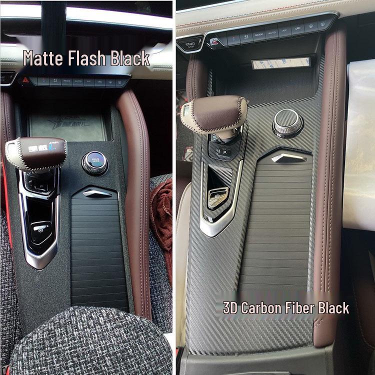 21 Xingyue L Carbon Fiber Interior Sticker: Console & Gear Shift Decoration