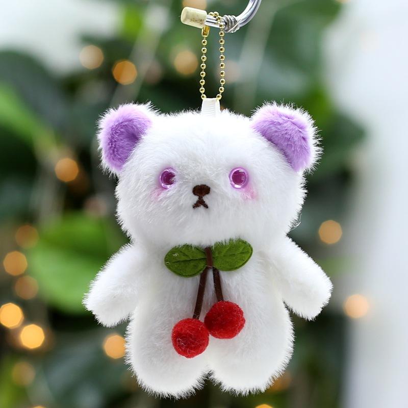 

Cute Cute Cherry Rabbit Pendant Plush Toy Doll Bear Bag Hanging Keychain Doll Doll 13cm