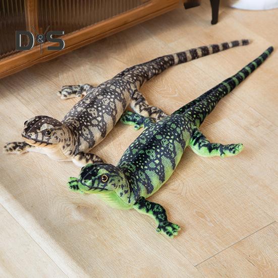 Realistic Lizard Plush Toy 29" Soft Stuffed Animal Lizard Simulation Chameleon Plushie Huggable Gift for Kids