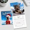 2026 Calendar 12 Month Thick Paper Monthly Weekly French Bulldog 2026 Calendar Planner for Academic Appointment Home Office