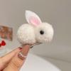 Autumn & Winter Plush 3D Bunny Hair Clip - Gentle on Hair for Women, Children & Babies