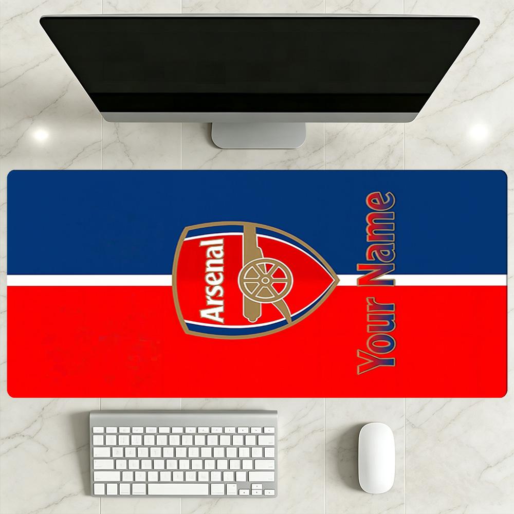 Arsenal F.c. Customized Name Mouse Pad Desk Mat Office Mouse Mats Non-Slip Rubber Bottom Suitable for Office Gaming PC Laptop