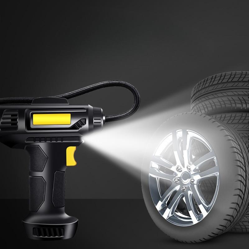 Nově vylepšená ruční automobilová vzduchová pumpa 4000mAh baterie Digitální displej s vysokým rozlišením s vestavěným osvětlením Vhodné pro různé pneumatiky automobilů