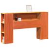 VidaXL Tête de lit avec rangement cire marron 160cm bois massif de pin, tête de lit en bois, tête de lit avec rangement, 855626