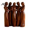Thoughtful Gifts for Sisters Sisterhood Wooden Figurine, Handcrafted Friendship Sculpture Living Room Fine Carved Statuettes Bedroom Tabletop