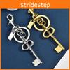 Style Key Shape Metal Bag Charm With Gold Silver Finish For Trendy Accessories