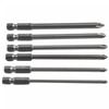 Home Screwdriver Bit Hand Tools 1/4inch 100mm Long 6Pcs/Set Cross Head