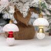 6Pcs Painted Mushroom Xmas Festival Decoration Window Christmas Tree Hanging Ornament