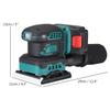 8000/10000/12000RPM Brushless Random Orbital Electric Sheet Sander Dust Exhaust Power Tools Wood Grinder Polishing Machine