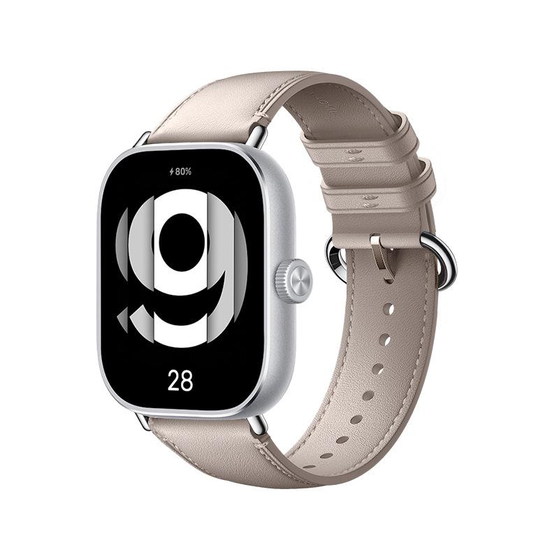 

Для Xiaomi Redmi Watch 6 5 4 Роскошный кожаный ремешок Смарт-часы xiaomi band 8Pro/9pro Ремешок Браслет Дышащий Браслет Ремешок Аксессуары For Redmi watch4 бежевый