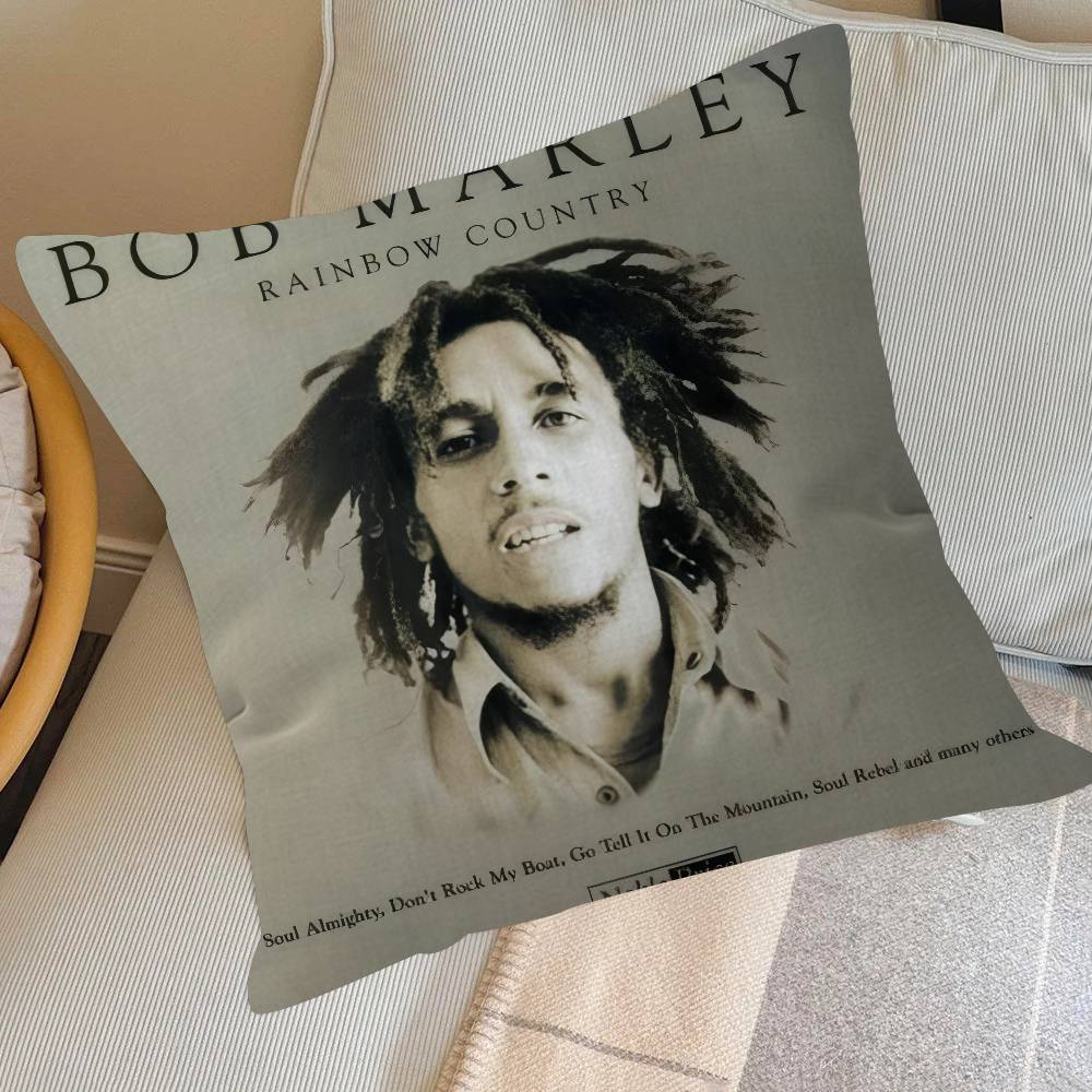 Classic Bobs Marley & T-The Wailers Cushion Cover Decorative Pillow Sofa Home Decor Case Pillow Cases