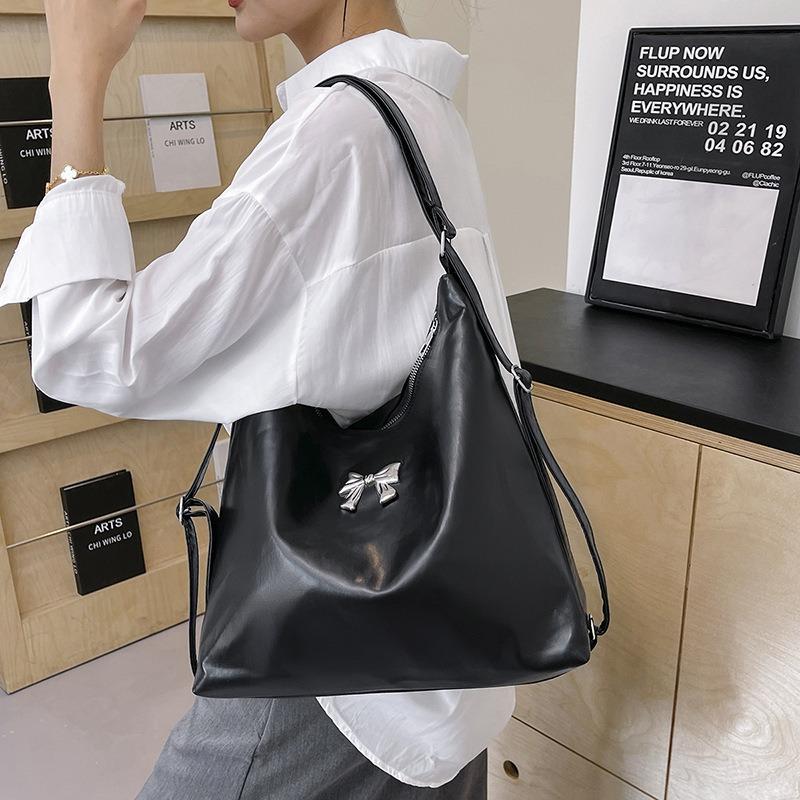 Large Capacity Commuter Tote Bag Women's Dual-purpose New Casual Backpack Butterfly Clean Retro Portable Shoulder Bag