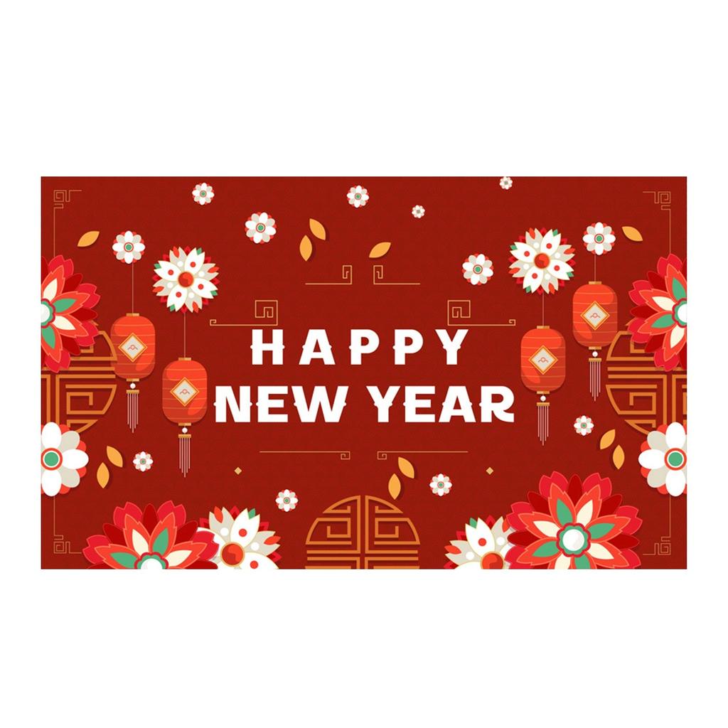 New Year's Day Holiday Party Background Cloth Flag Hanging Decoration