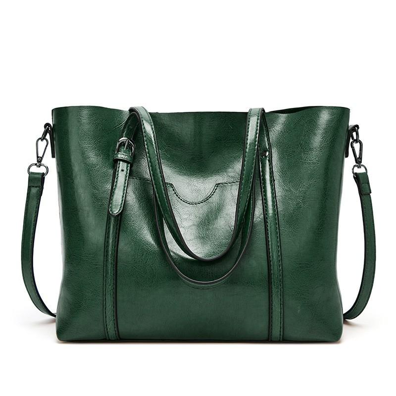 Umhängetaschen für Frauen Ölwachs Leder Handtasche Tote Umhängetasche Vintage Schulranzen Frauen Taschen Designer Handtasche Hohe Qualität