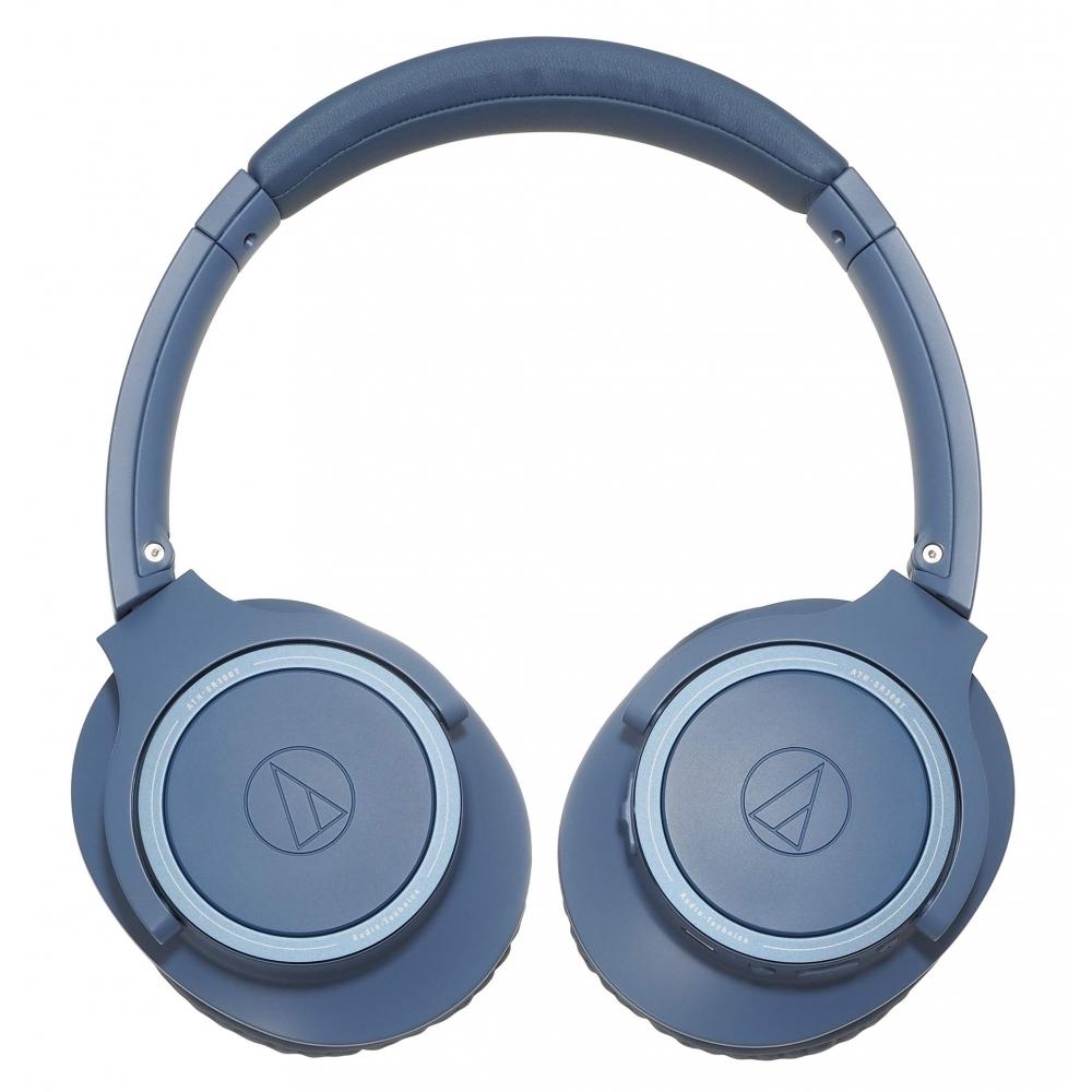 Audio-Technica ATH-SR30BT BL Headphones Bluetooth Wireless Headphones with Microphone Up to 70 Hours Playback Blue ATH-SR30BT BL