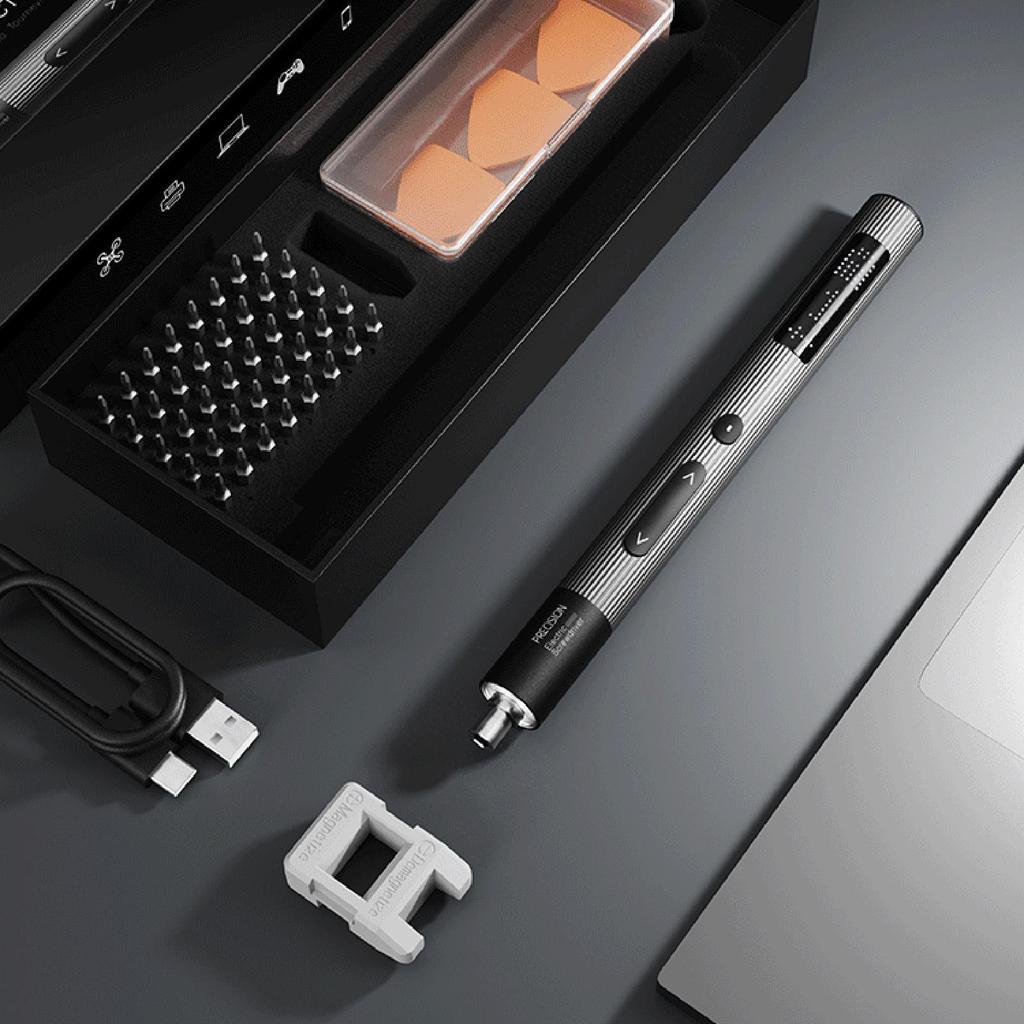 Small Electric Screwdriver 50 In 1 Screwdriver Tool 3 Torque Settings LED Light Laptop Screw Drive For Home Electronics Computer