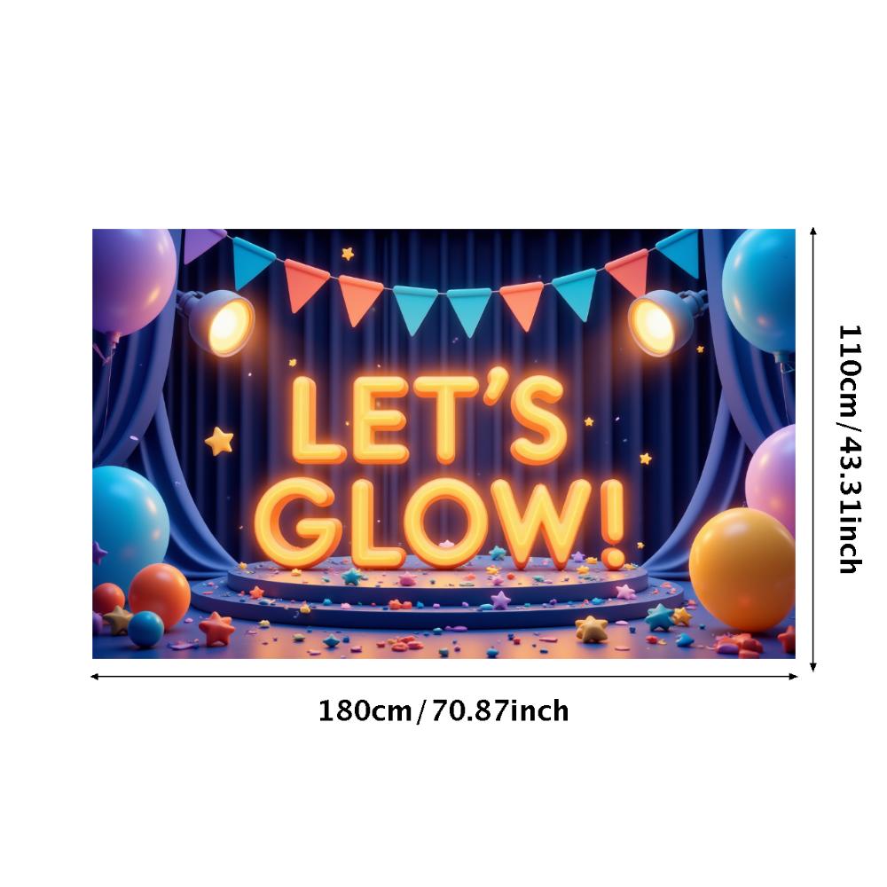 Photo Prop LED Neon Banner Party Decoration Glow Effect Neon Sign For Festival Decoration Party Celebration Night Event