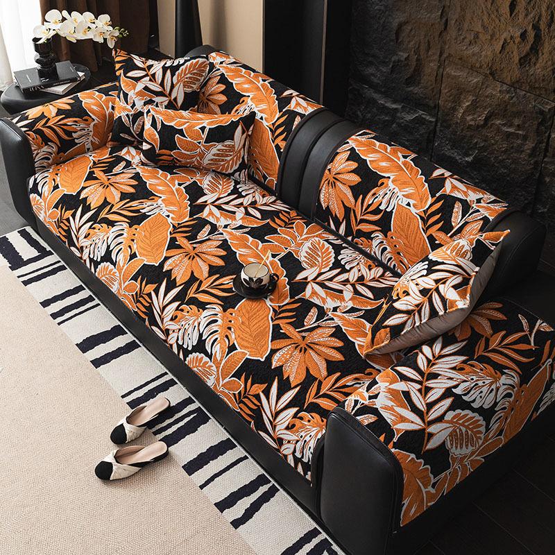 

Light Luxury Medieval Sofa Cushion Cloth Is Universal In All Seasons New High-End Universal Non-Slip Seat Cushion Cover Cushion Cloth 70*70cm