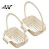 Kitchen Sink Drain Basket Hanging Basket, Foldable Stretchable Colander, Space Saving Food Waste Holder Strainer, Multi-functional Faucet Storage