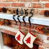 Holiday Stocking Hook Reindeer Stocking Hook Festive Christmas Stocking Hooks Non-slip Metal Hangers for Mantel Ornaments