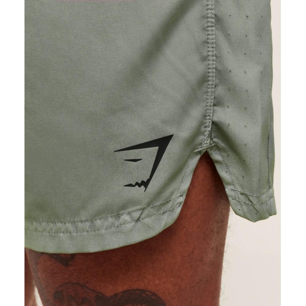 Gymshark Fit Light 7  Shorts Strength Green A2c2t Ecjh