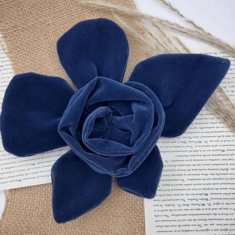 Handmade Cloth Art Corsage Velvet Fabric Fabric Withered Rose Brooch Women's Jewelry Accessories
