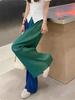 Ice Silk Pleated Tie Dye Summer Thin Gradient Color Wide Leg Pants Sun Protection Cool Beach Walking Pants