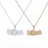 Fashionable Stainless Steel Turkey Map Flag Pendant Necklace for Women Faith Casual Jewelry Gift